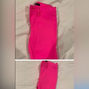 Jbrand neon pink scuba fit Capri pants size 24 new